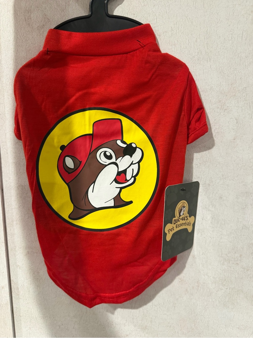 Buc-ee's Red Pet Tee with Logo